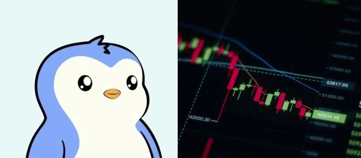 Pudgy Penguins 的 $PENGU 代币在过去一天下跌了 14%。